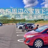 静岡県中部を周る家族ドライブ｜空港と島田の蓬莱橋｜子供のプチ旅行体験でフランス料理のラーメンへ